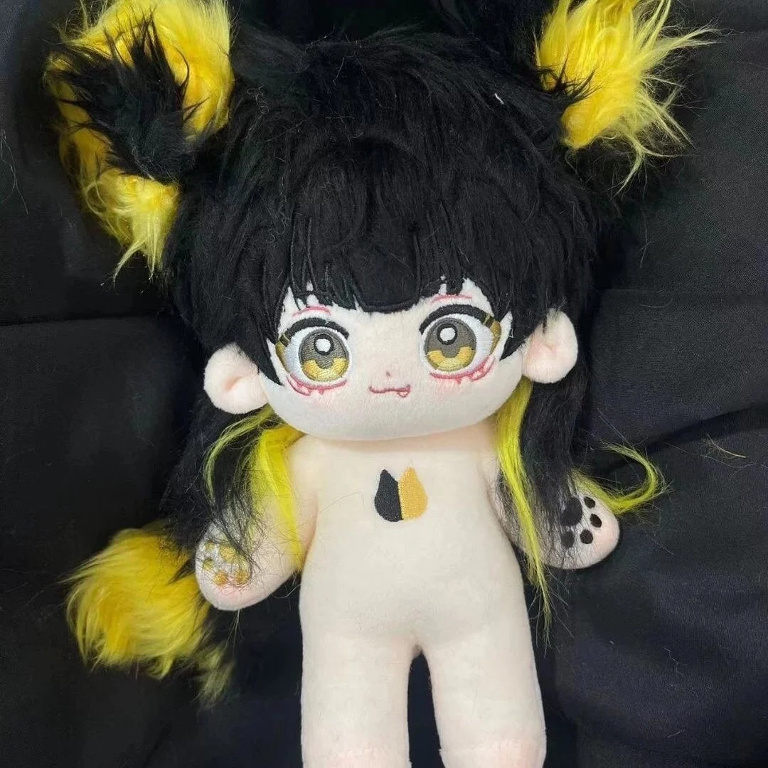 

Anime BLUE LOCK Bachira Meguru Cosplay Cartoon 20cm Fluffy Cotton Doll Maumet Puppet Naked Baby Ear Magnetic Tail Adorn Xmas