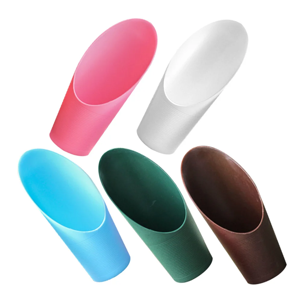 5 قطعة مغرفة التربة النضرة مجرفة حديقة مريحة لزراعة زرع مجارف التربة الصغيرة خفيفة الوزن أدوات بونساي بوتينغ #5