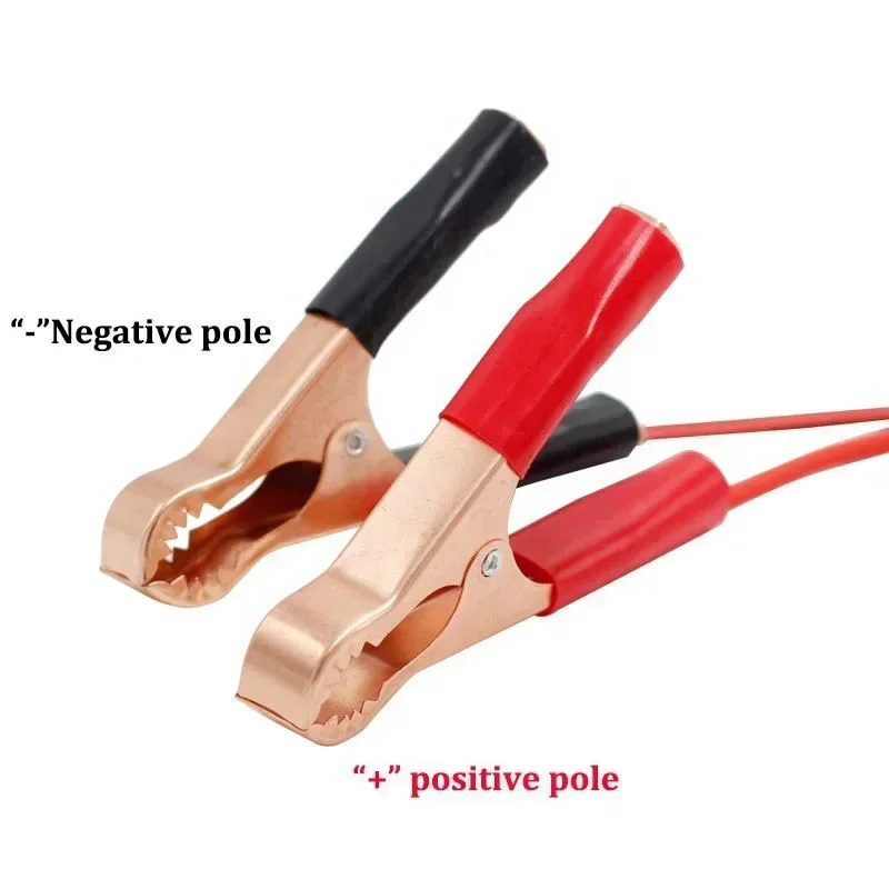 Adapter gniazda zapalniczki samochodowej 12V z żeńskim złączem i kabel przedłużający z klipsami krokodylkowymi 50A do uruchamiania awaryjnego akumulatora samochodowego