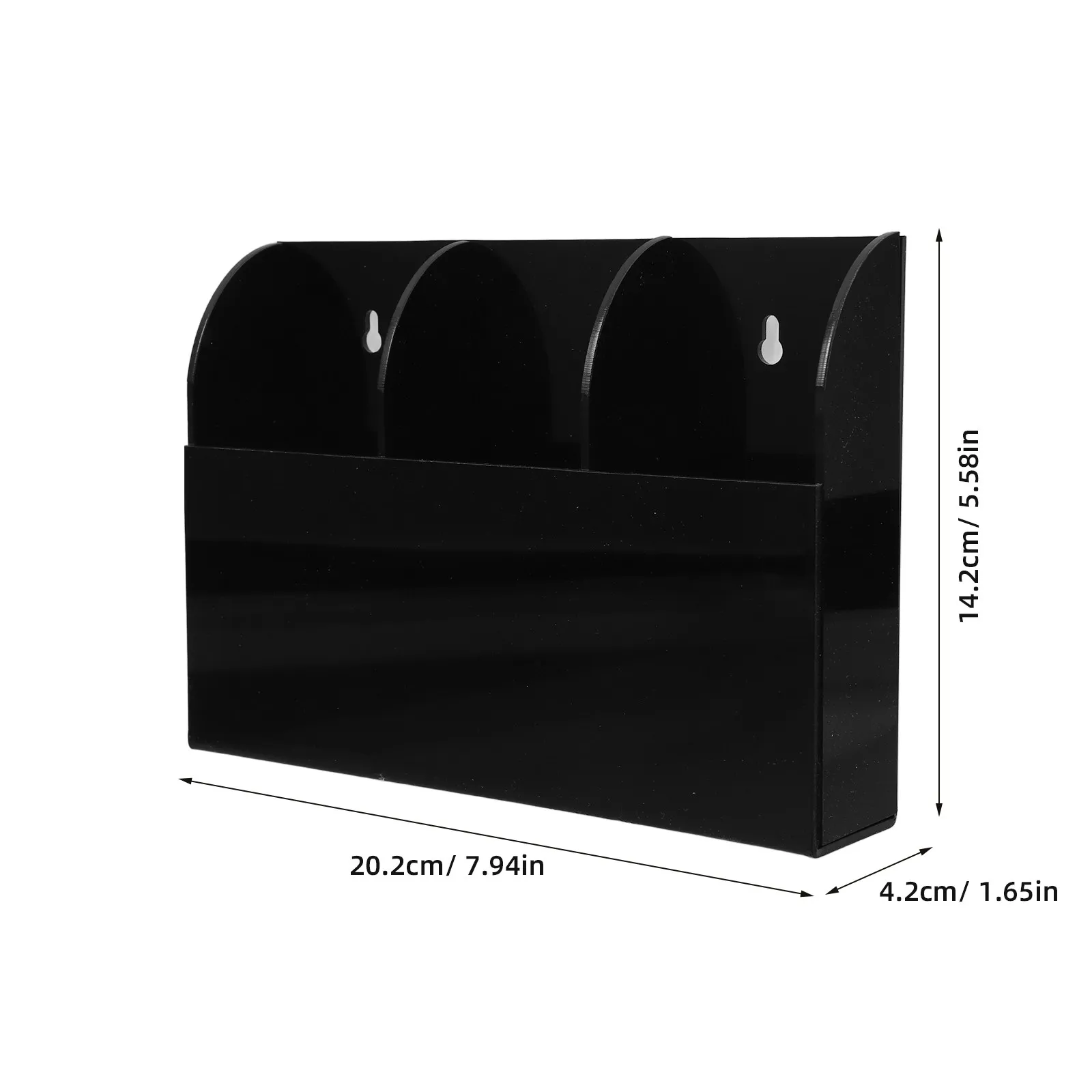 Wall Mounted Remote Holder Acrylic Controller Storage Box Organizer for TV Remote Keys Change Office Wall Organizer