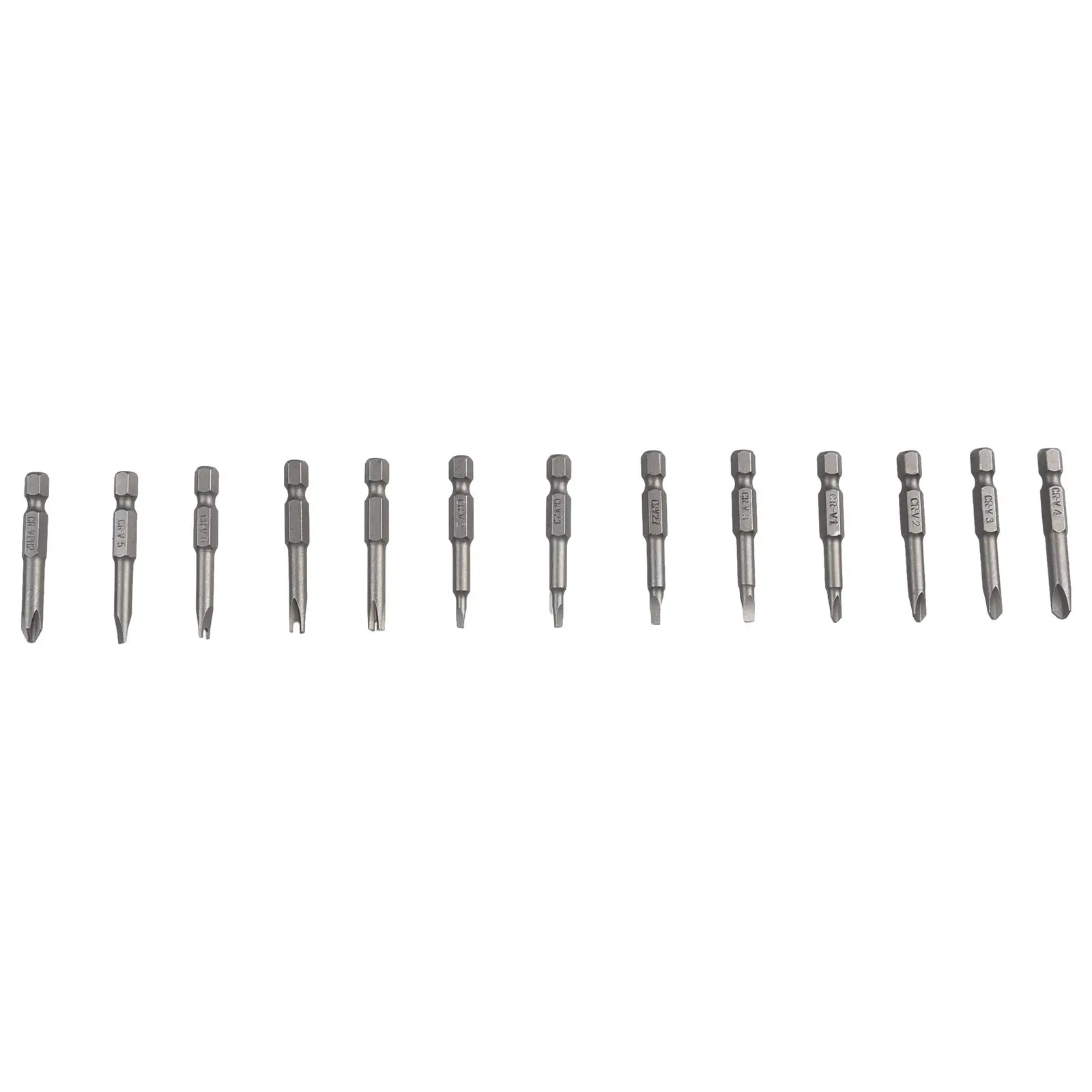 Imagem -02 - Special-shaped Chave de Fenda Bit Grupo Ph2 sl u y Forma Triângulo Três Pontos Quatro Pontos Ferramentas Manuais 50 mm Comprimento 13 Pcs