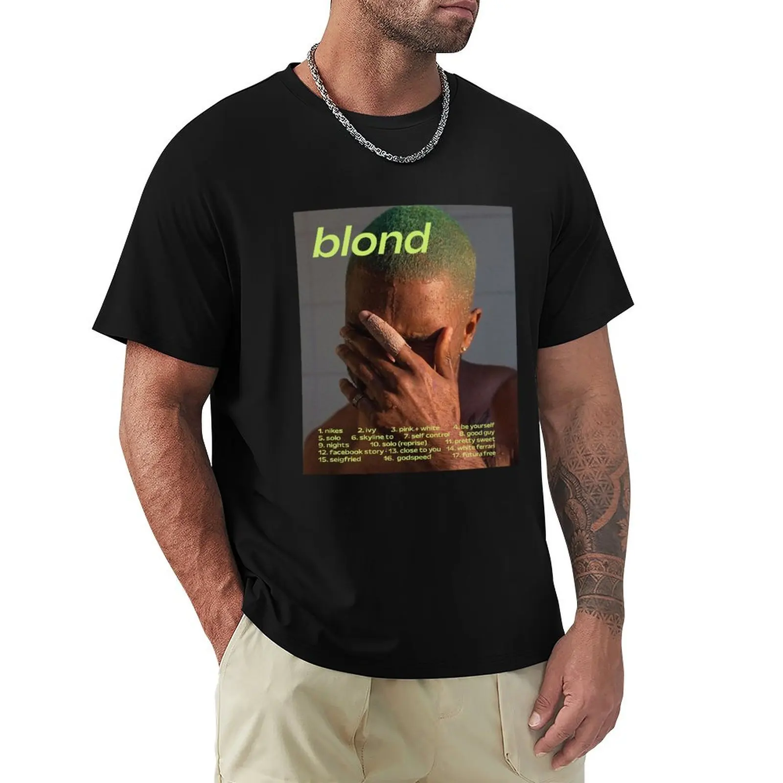 The Hidden Mystery Behind Frank Ocean Blond T-Shirt Urban Style Print T-Shirt