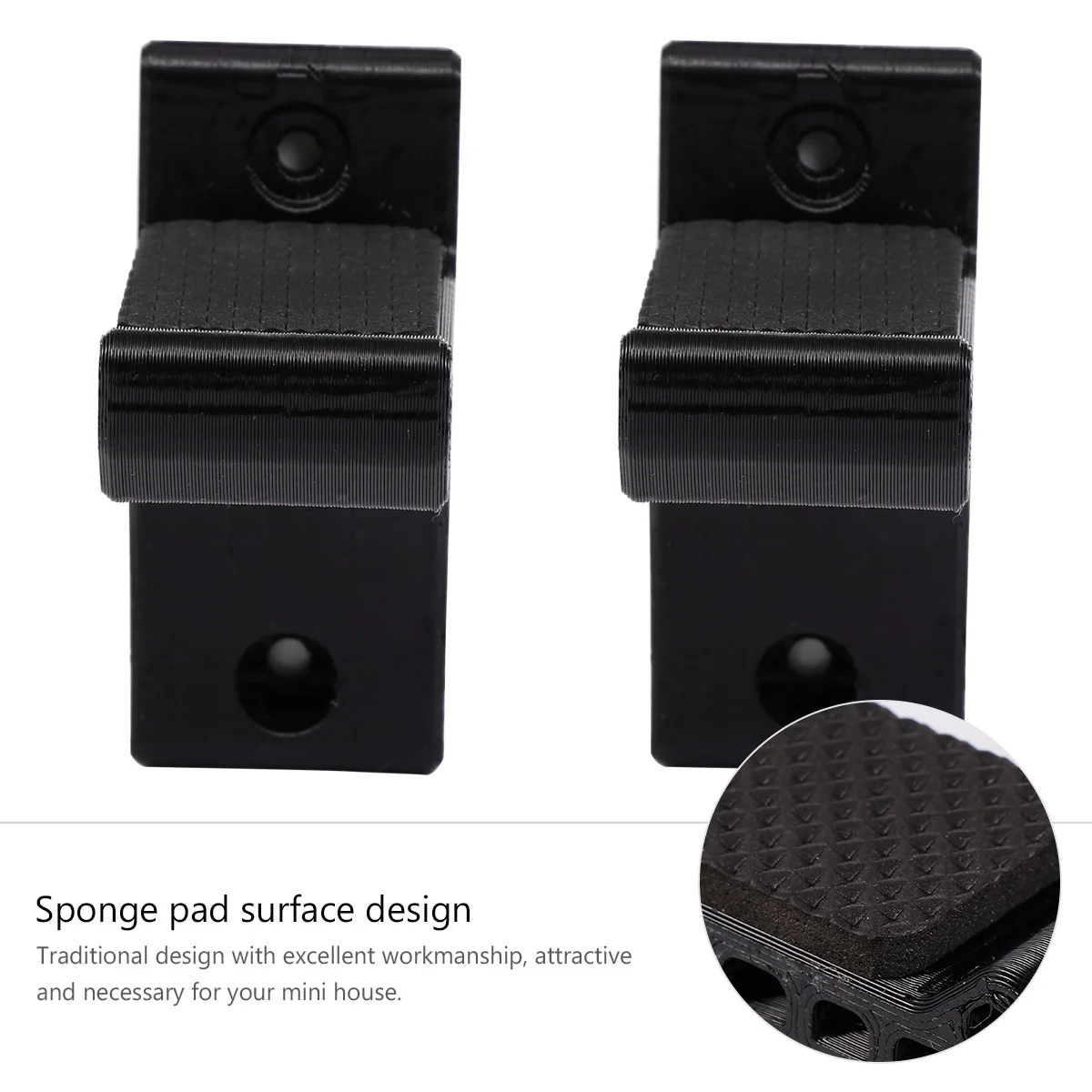 

1 Pair Recurve Rack Universal Bracket Strong Adhesive Bow Holder Sponge Pad Scratch-Free Smooth Edge Easy Installation Bow