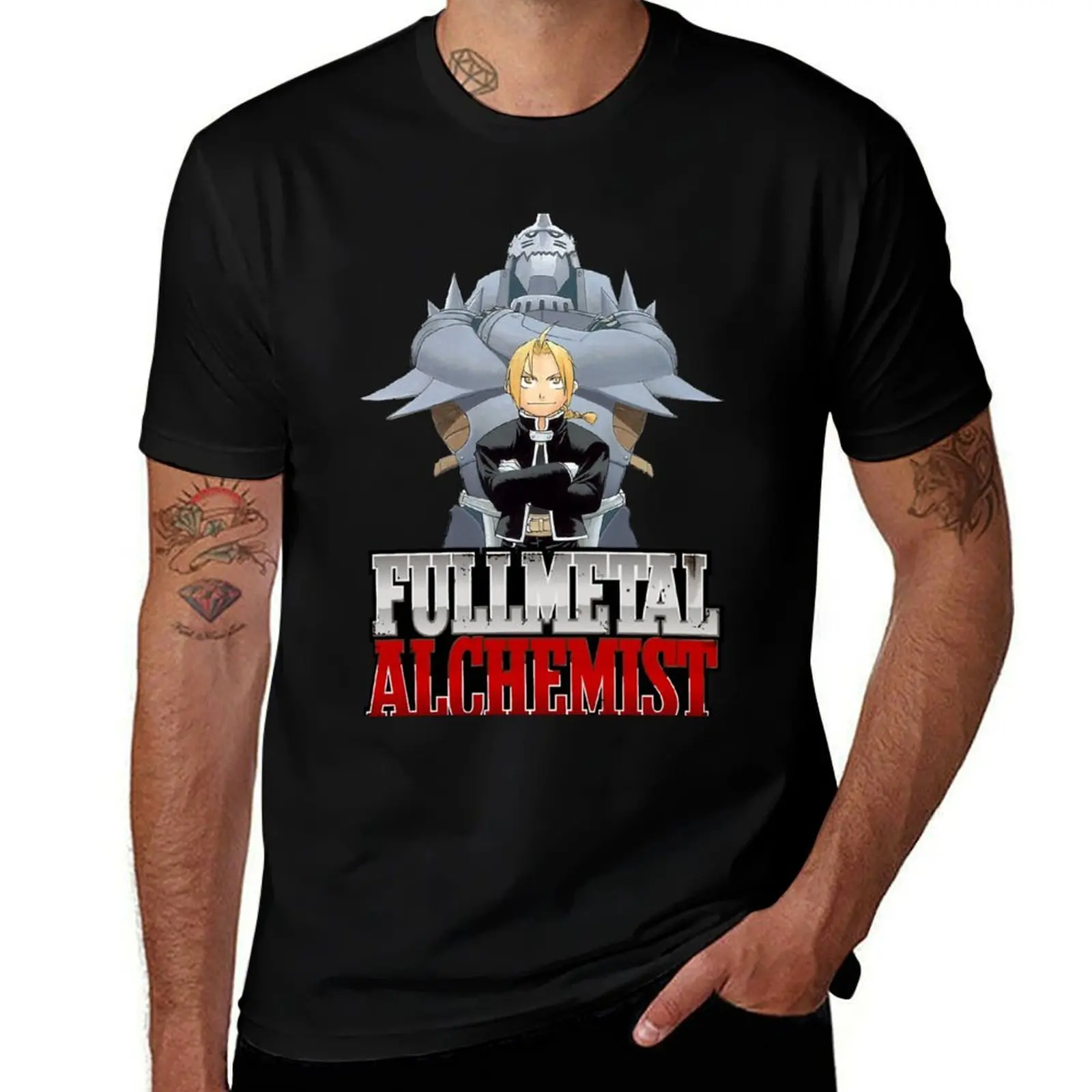 

Футболка FullMetal Alchemist (Edward and Alphonse) мужская дизайнерская мужская футболка роскошные мужские футболки с принтом для мужчин футболка