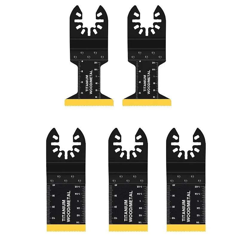 Cutting Metal Steel Nails Screws Carbide Tooth Oscillating Saw Blades 5pcs Multitool Accessories