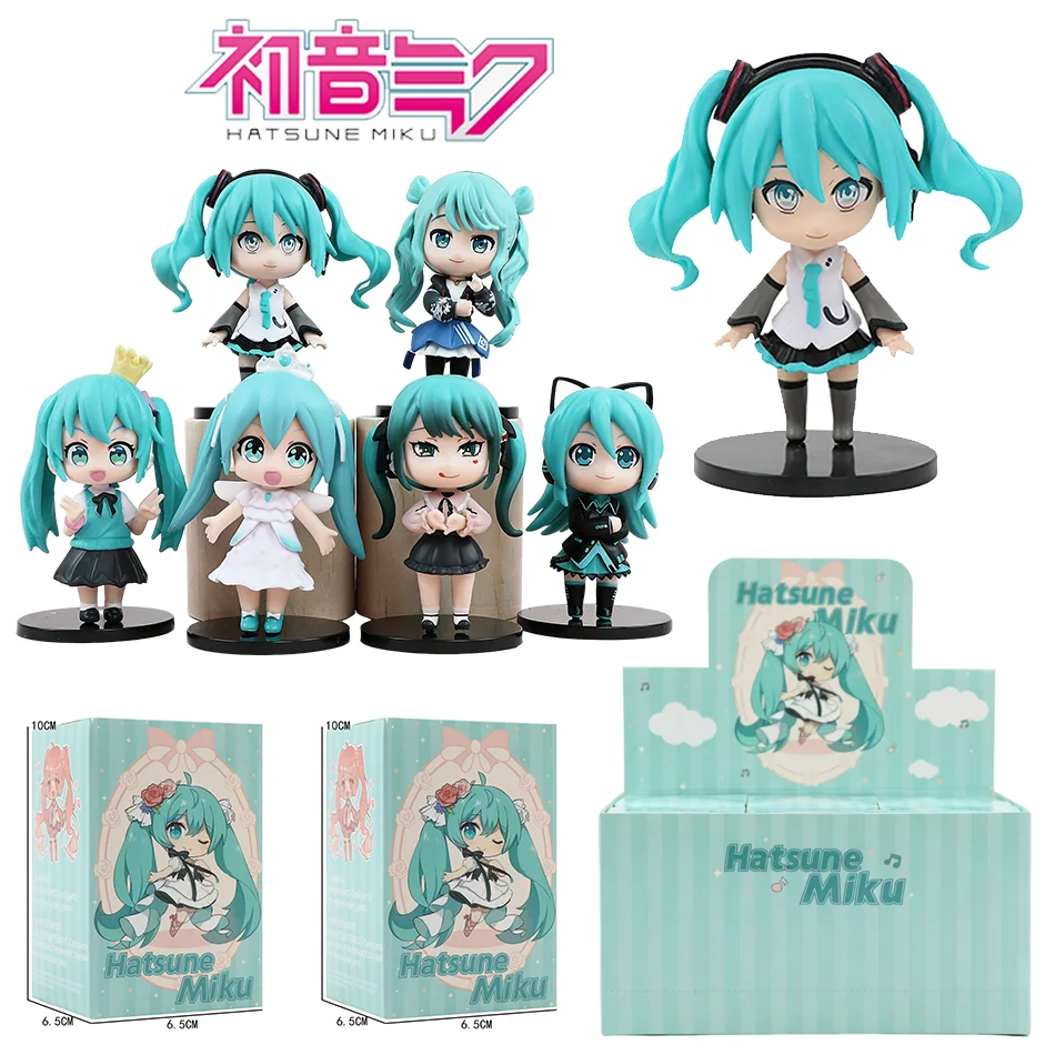 

2026 Hatsune Miku Q Version Figures Premium Original Blind Box Trendy Co-branded Collectible Model Doll Ornament Gift For Girls