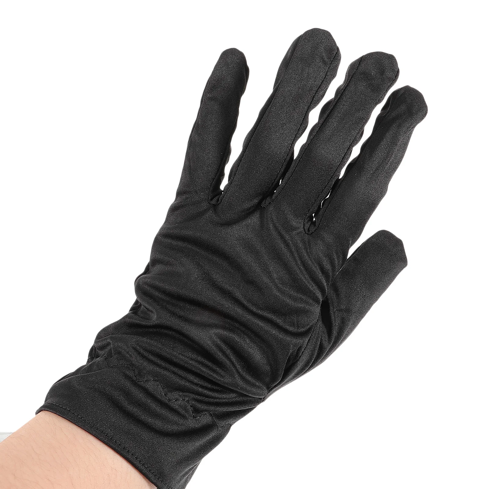 

6Pairs Cotton Gloves Comfortable Jewelry Inspection Coin Handling Black Soft Durable Art Work Men Women Cotton Gloves