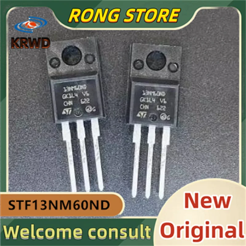

10 шт. 13NM60ND новый оригинальный STF13NM60ND STF13NM60N MOSFET N-CH 600V 0.32Ohm 11A FDMesh