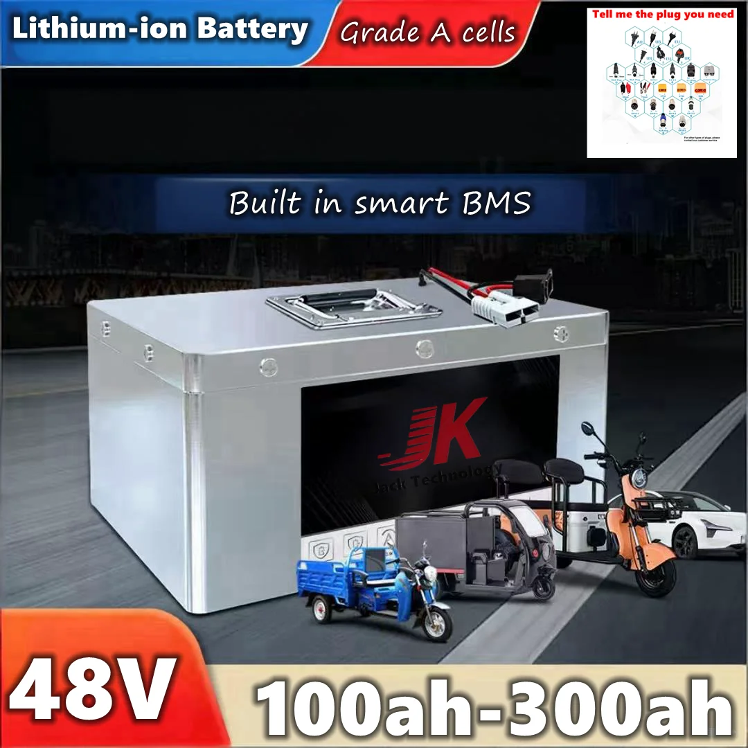 

48V 100ah-300Ah lithium battery:high rate discharge,compatible with Electric tricycles/golf carts/forklifts/minicar/scooter