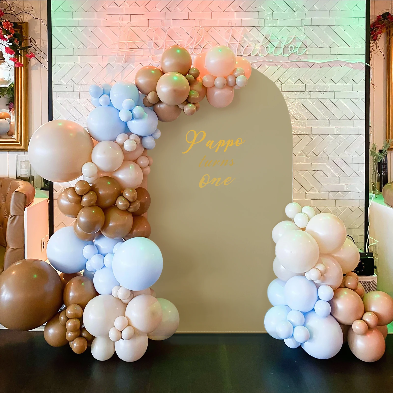 Double Side Arch Backdrop Cover Wedding Birthday Party Baby Shower Stand Decor Colorful Photography Backgroud Stand for Supplies