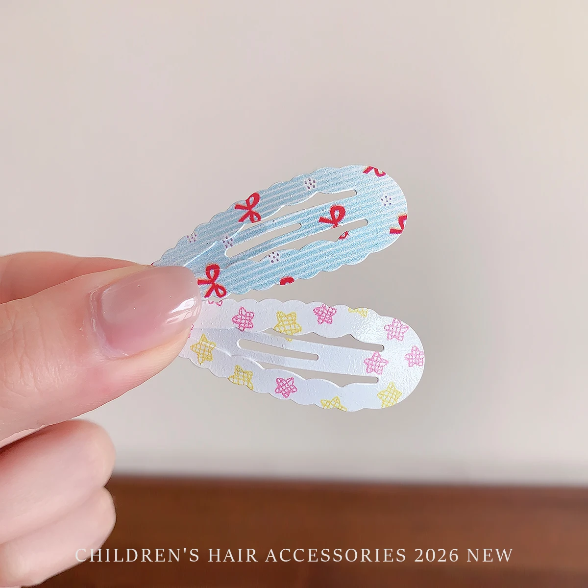 10Pcs/Set Cute Floral Fruit Plaid Snap Hair Clips for Toddler Girls No Hurt Hair Wavy Edge Barrettes Baby Kids Bangs Hair Acce view 3