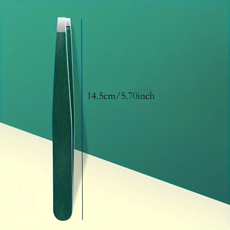 High Precision Flat Tweezers with Storage Box, Suitable for Men and Women for Hair Removal, Beard Trimming, Eyebrow Shaping