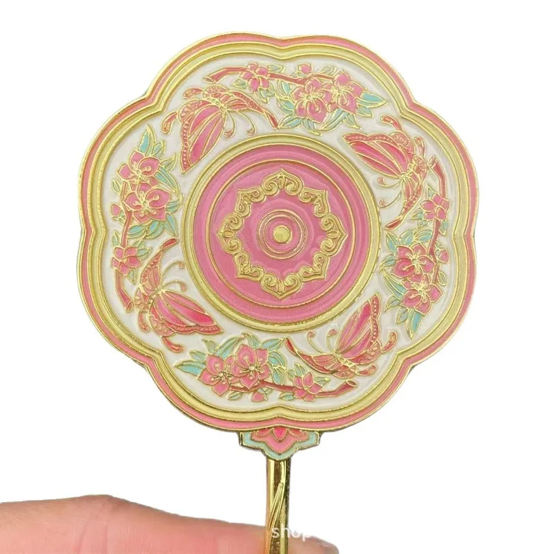 Suitable for Hand-held Cosmetic Mirror Merchandise Metal Tourist Attractions Souvenirs Creative Beautiful Women  Body Mirror