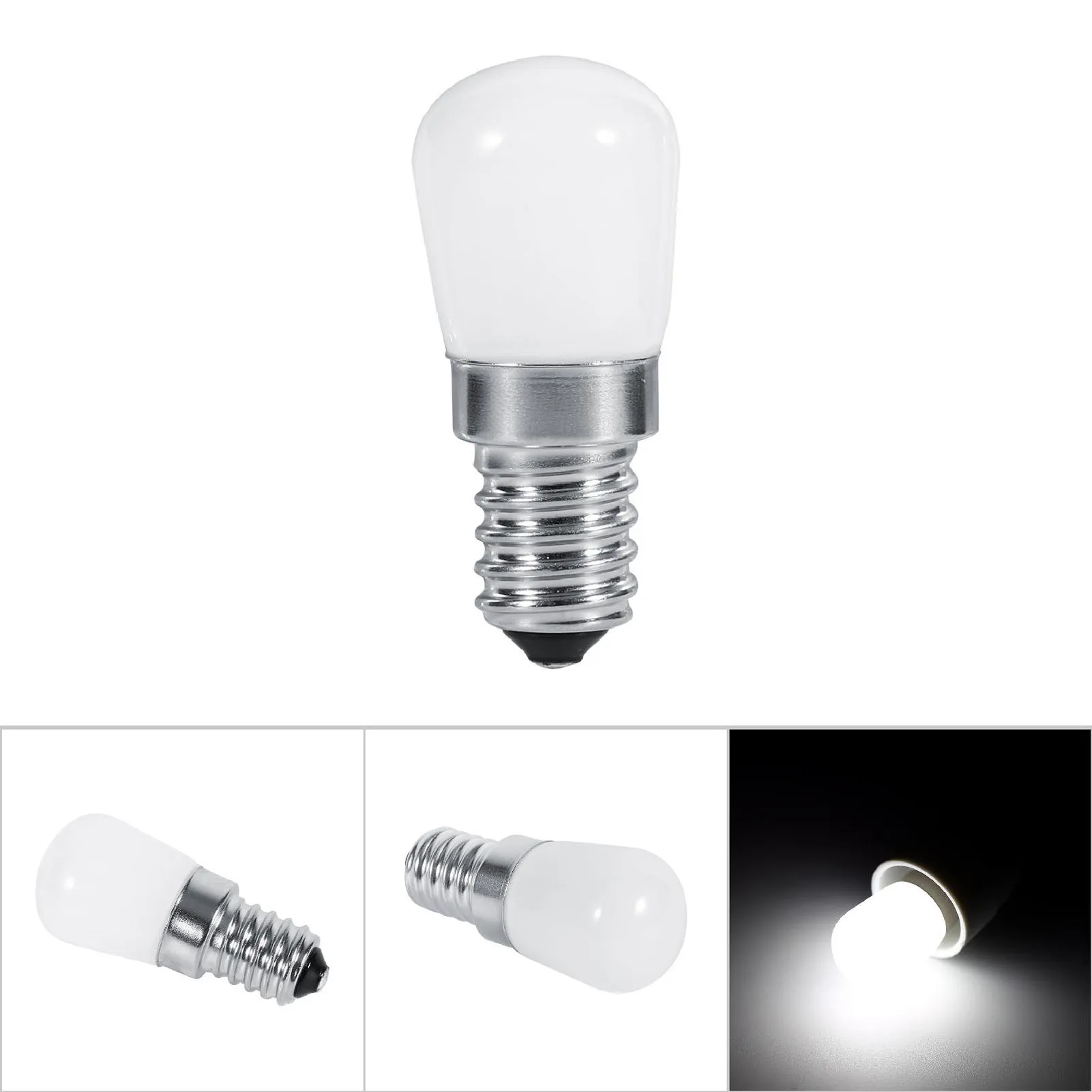 ZK50 E14 Type 1.5W SMD 2835 Mini Refrigerator Freezer LED Light Lamp Bulb (110V Cool White)