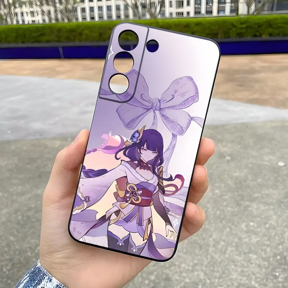 Raiden Shogun Phone Case For Samsung S26 S25 Plus S20 S20 Plus S22 Ultra S23 FE S21 Plus S21 Ultra Soft Cover
