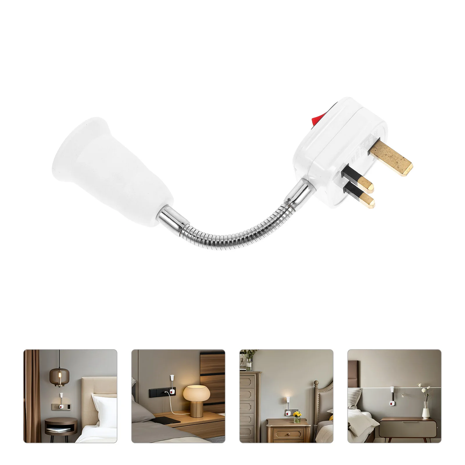 

Адаптер цоколя E27, гибкий конвертер лампы на гибкой стойке, освещение для домашнего офиса, адаптер лампы E27, удлинитель цоколя