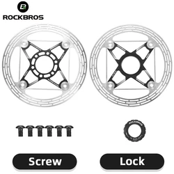 ROCKBROS 140MM 160MM Brake Disc Middle Lock Rotor Hydraulic Disc Brake Stainless Steel MTB Road Floating Six Nails Brake Disc