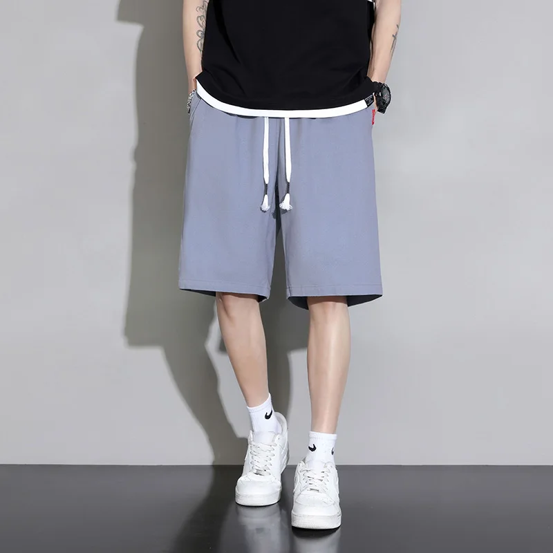 

Men's Fashionable Lightweight Breathable Daily Outdoor Activity Shorts Summer Pure Cotton Sports Casual Loose Five Quarter Pants