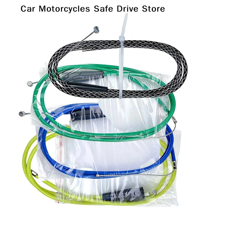 【M】1Pcs Motorcycle Universal Accelerator 990mm 1200mm Straight Connection Throttle Cable For Motorcycle ATV CQR CRF Bike