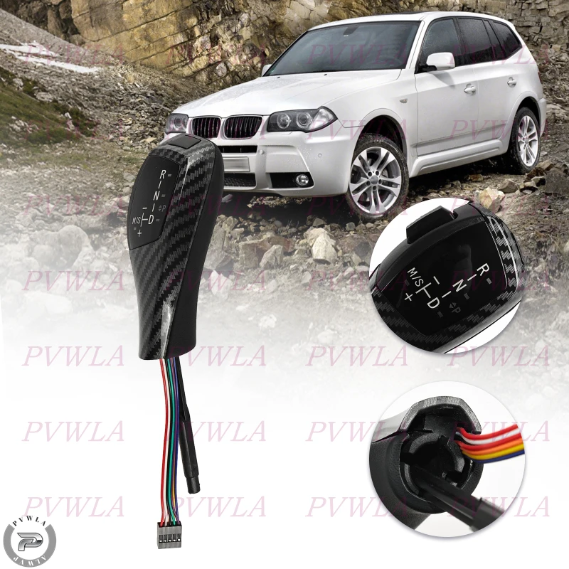 

Светодиодная автоматическая ручка переключения передач для BMW X3 E83 2004-2010, рычаг КПП, автомобильные аксессуары