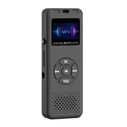 Digital Voice Recorder Portable MP3 Player Mini HiFi Music Player Built-in Speaker Professional Dictaphone WAV Recording MP3