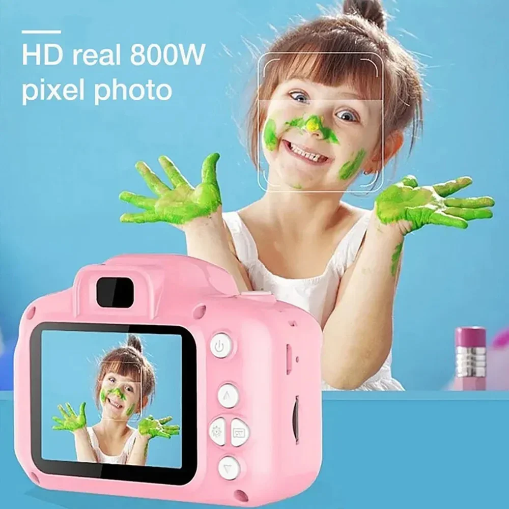 Mini Children Digital Camera for Kid Lovely X2 Can Take Pictures Video Small Camera Photography Children Birthday Gift Kids Toys