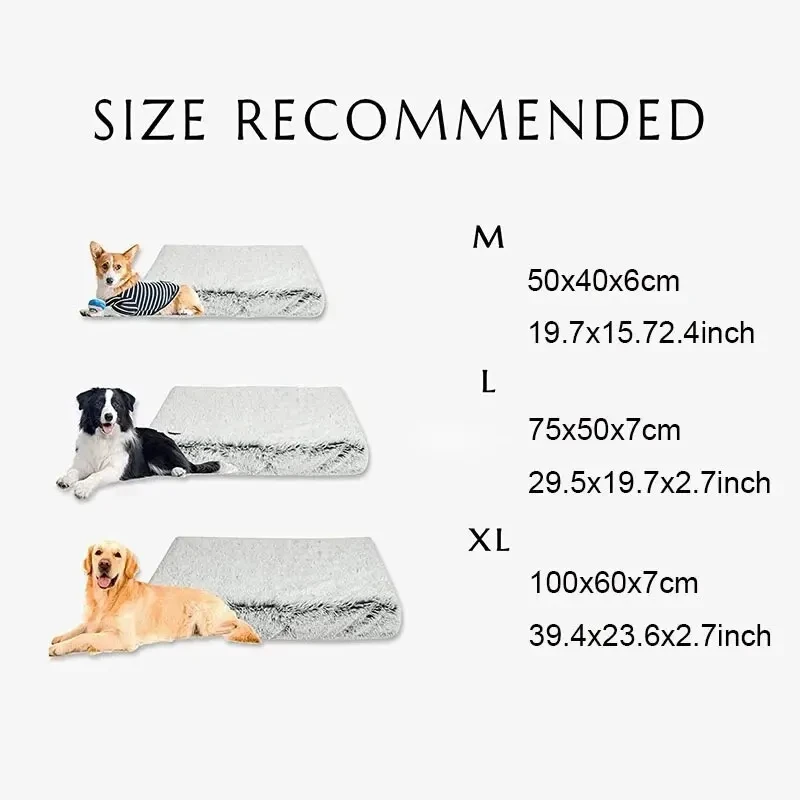 Plush non-slip dog bed, egg cotton pet kennel, removable and machine washable, suitable for medium-sized and small dogs cat bed