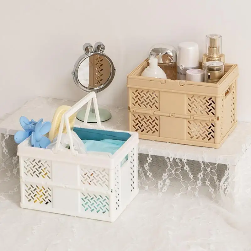 Y5LB Multifunktionaler Organizer-Halter, zusammenklappbarer Aufbewahrungskorb, 18,5 x 13,5 x 12,7 für Küche, Badezimmer,
