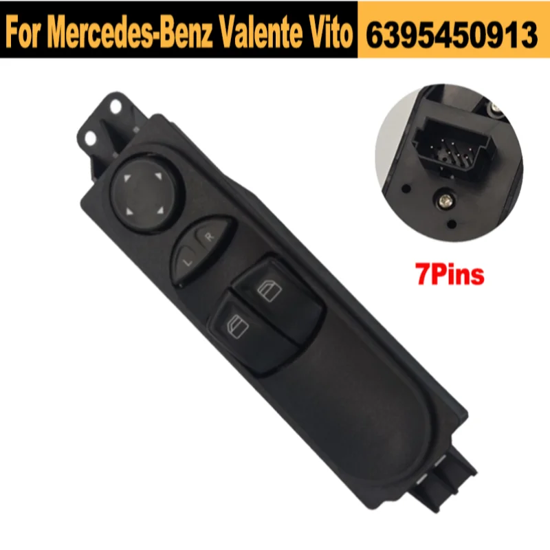 

6395450913 Power Window Switch For Mercedes-Benz Valente Vito W639 2003-2015 Front Left Master Driver Side Car Accessories New