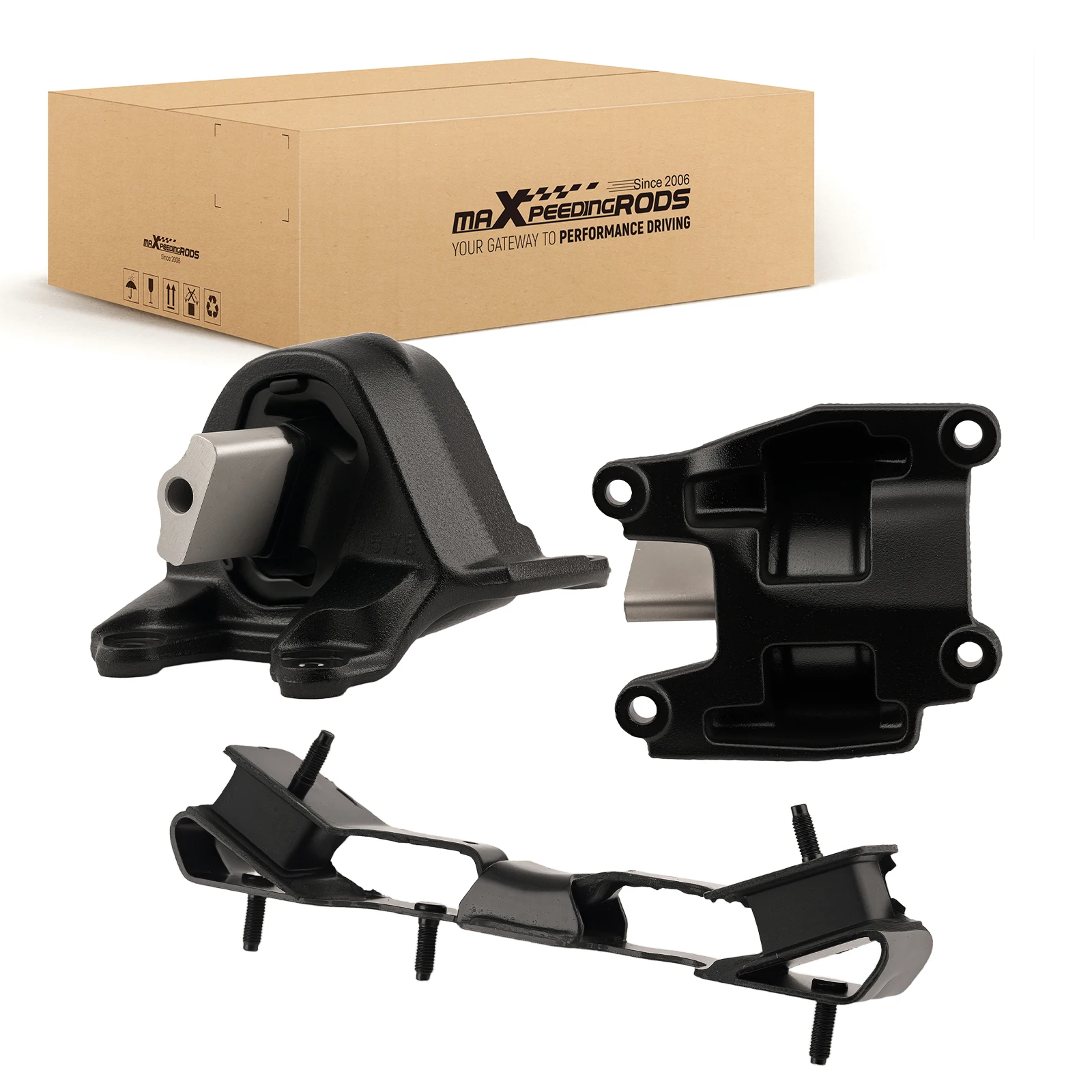 

Engine & Trans Mount Assembly For Jeep Wrangler V6 12-18 AT 5147191AC 5147190AC