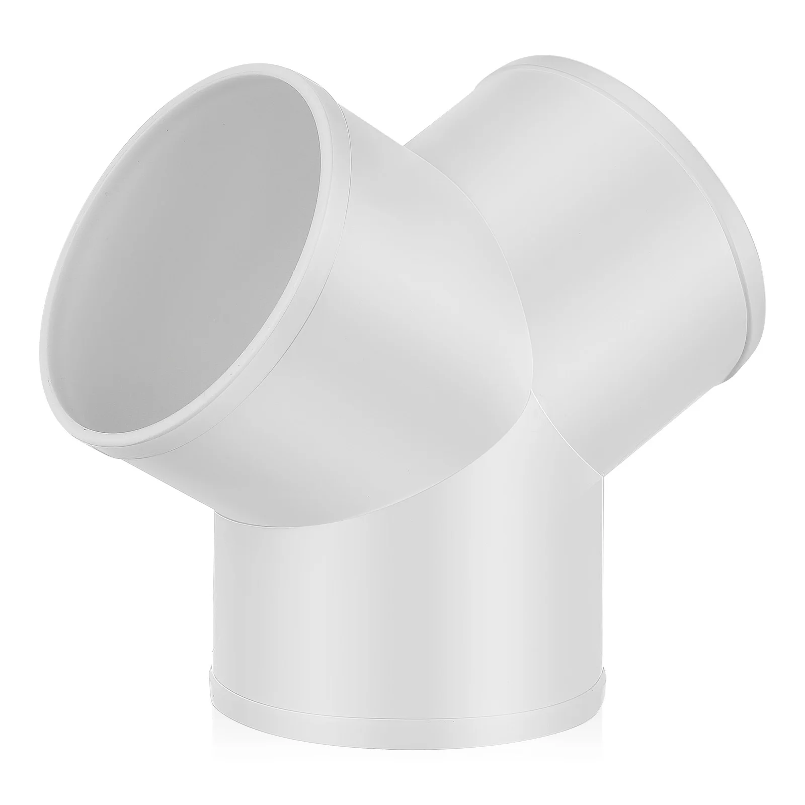 

Dryer Vent Connector PVC Y Duct Splitter 3 Way Pipe Fitting for Gas Hose Branch Joint Water Pipe Draining Connector