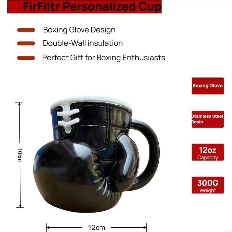 أكواب فريدة من نوعها من الفولاذ المقاوم للصدأ مستوحاة من تدريب الملاكمة للمدربين والرياضيين، 87HA