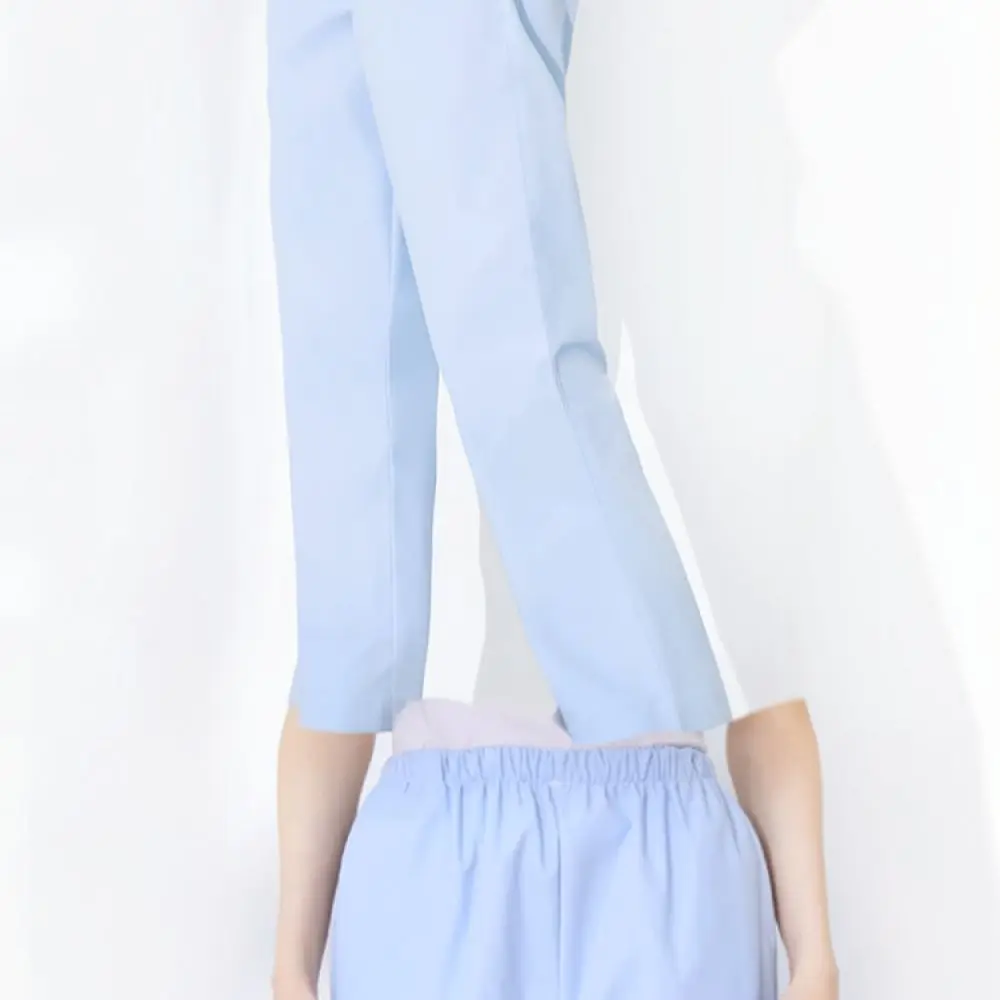 Professional Nursing Scrub Trousers Elastic High Waist Scrubs For Doctors Pharmacists Beauticians Breathable Durable Workwear