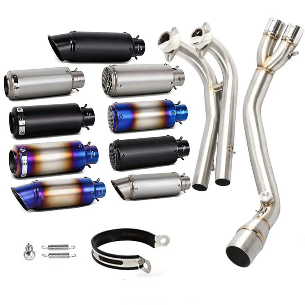 Exhaust Front Header Pipe For Yamaha TMAX530  2008-2016 Stainless Steel Aftermarket Performance Link Pipe