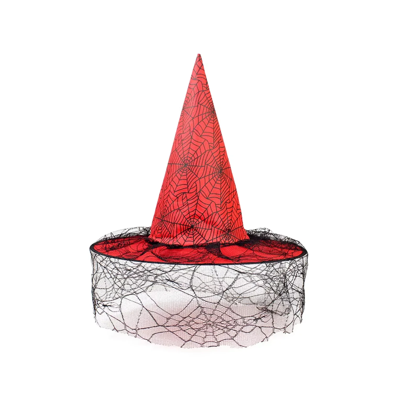 

New Halloween Party Folding Witch Hat Black Oxford Cloth Witch Hat Makeup Props Halloween Hat