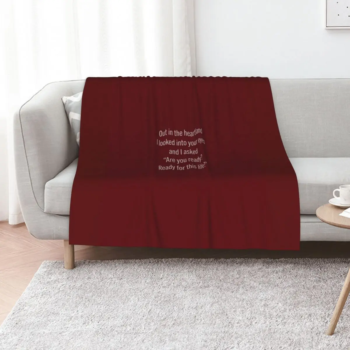 PPP Lyrics - Beach House Depression Cherry Throw Blanket funny gift Baby Cute Plaid Weighted Blankets For Sofas Blankets