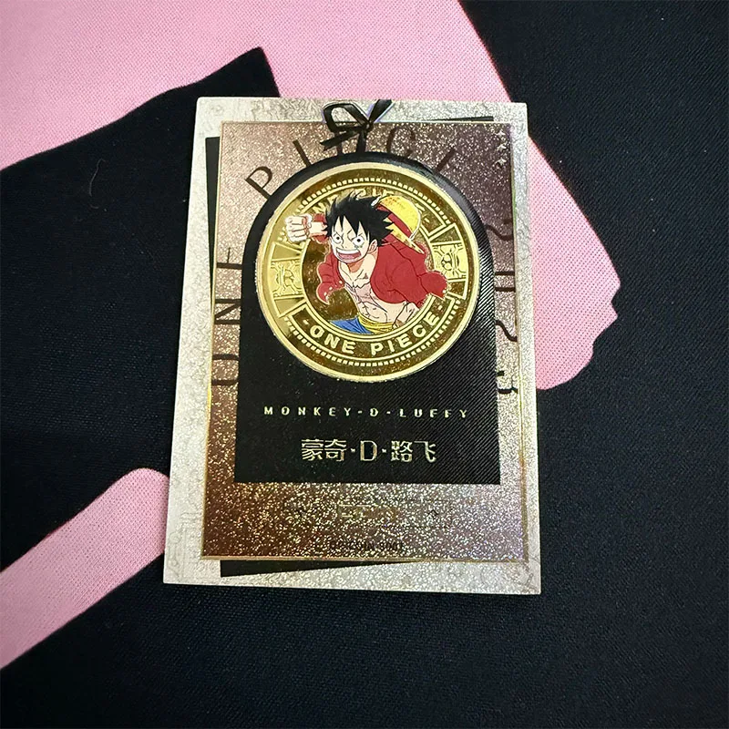Anime One Piece Metal Cards Monkey D Luffy Roronoa Zoro Sanji Franky Collection Cards Christmas Birthday Gifts Children's Toys