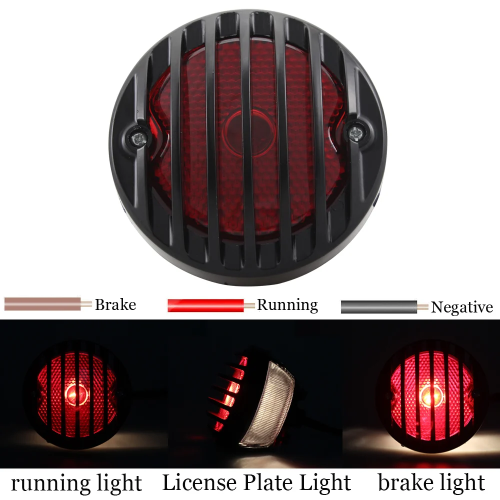 Motorrad Seiten montage Rücklicht rot Bremslicht Nummern schild Lichter für Harley Sportster 883 Chopper Bobber Rücklicht