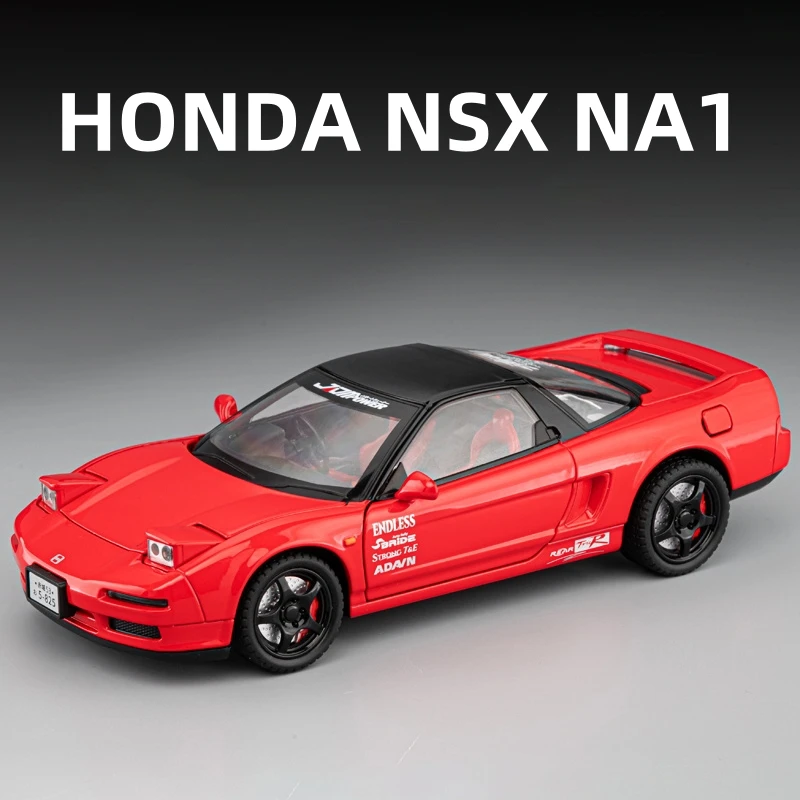 

1:22 JDM Honda Acura NSX NA1 Суперкар, модель автомобиля из сплава, игрушечный автомобиль, литье под давлением металла, звуковой и световой автомобиль, игрушки для детей, автомобиль