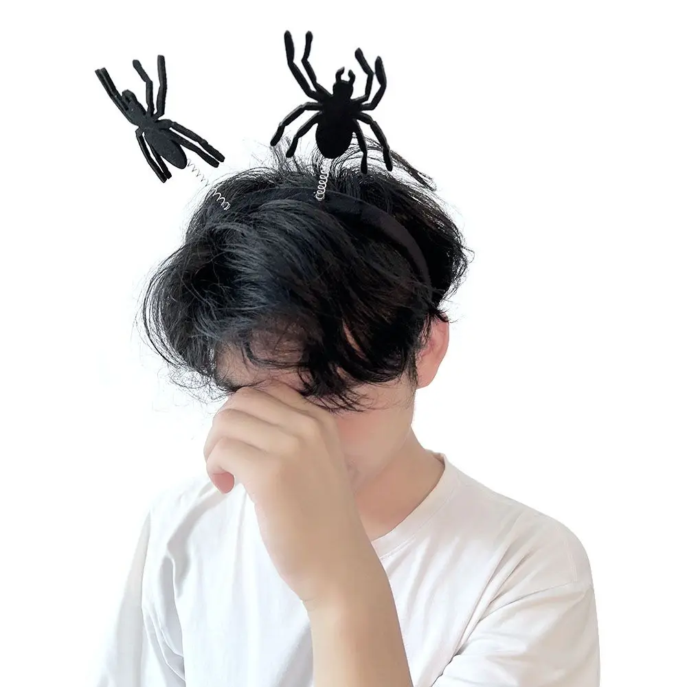 카니발 부활절 파티 장식 미끄럼 방지 의상 액세서리 악마 날개 할로윈 머리띠 할로윈 헤어 밴드 여성 헤어 후프 거미