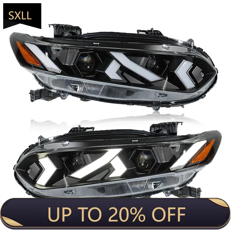 

SXLL Suitable for 2018-2022 Headlight Modification Full Light Emitting Diode Double Lens Dynamic Steering Signal Light