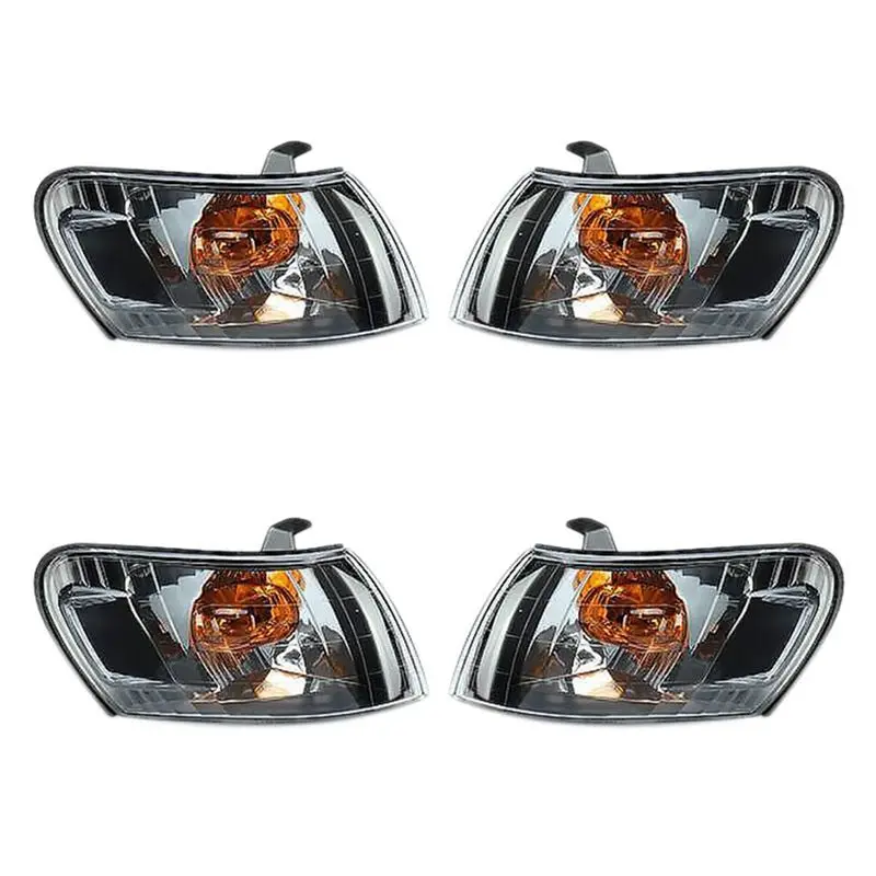 

4PCS Car Front Corner Lamp Lights Lens Black For Toyota Corolla AE100 E100 AE101 1993-1997 Signal Lamp No Wire Harness