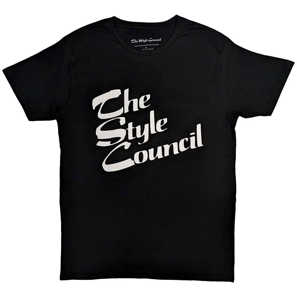 Men's Style Council Stacked Logo T shirt Medium Black