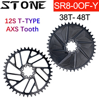 Stone Bike Chainring AXS Flattop T-type Chain 12S 0mm Offset Direct Mount Round for Sram X0 XX SL GX 38T 48T Hollow Aero 8 pins