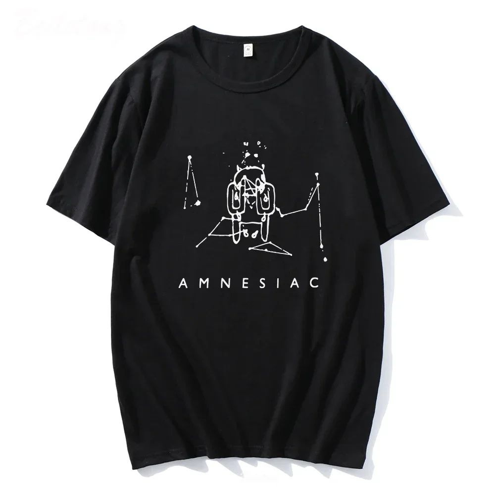 

Summer's brand-new fashion men's crying line printed 100% pure cotton T-shirt rock band costume top