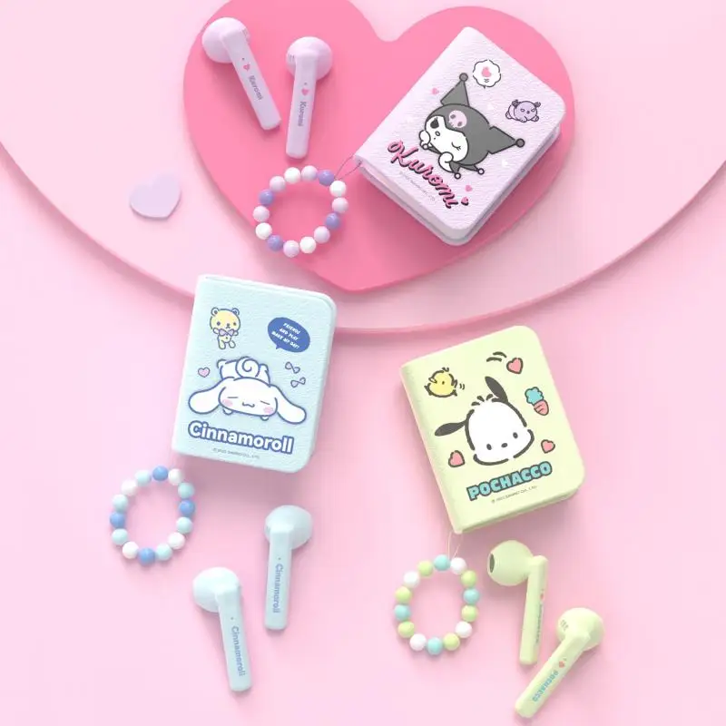 

Sanrio Bluetooth Earphones Waterproof Hd Noise Reduction Double Sided Stereo Cartoon Hello Kitty Holiday Gift Sports Earphones
