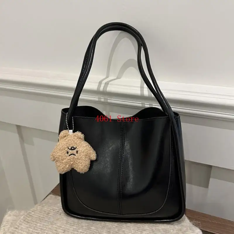 

Large PU Leather Shoulder Bag Retro Underarm Bags Handbag for Everyday Use