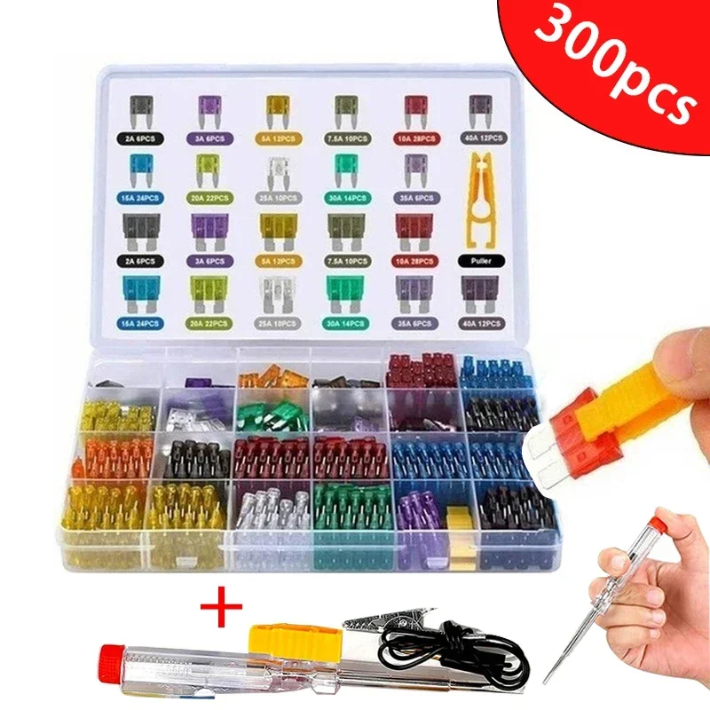 Car Fuse Blade Fuse Kit Fuses Automatic Truck Blade The Fuse Insurance Insert Insurance of Xenon Piece Lights Auto Accessories