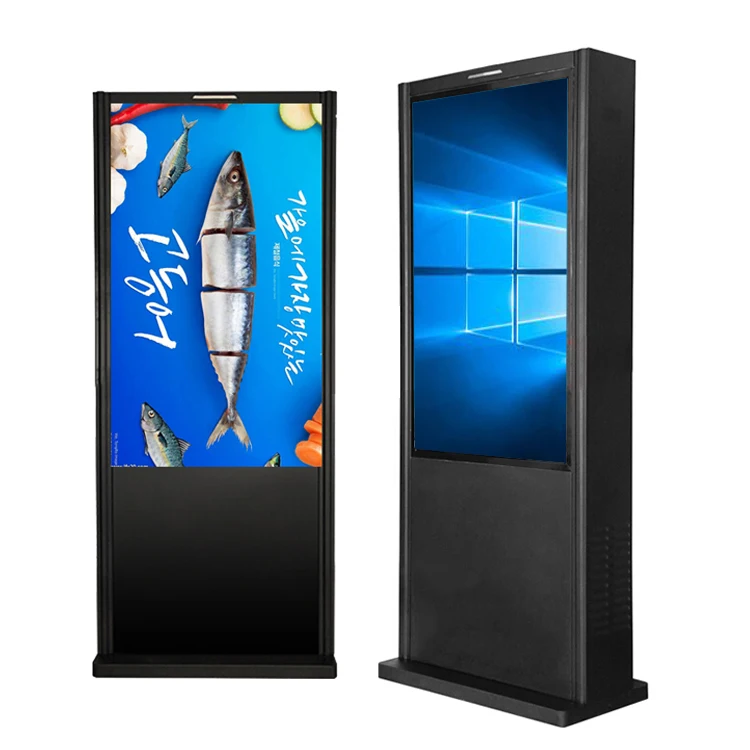 

43 inch Outdoor Digital Advertising LED Totem Kiosk Display Screen lcd digital signage display