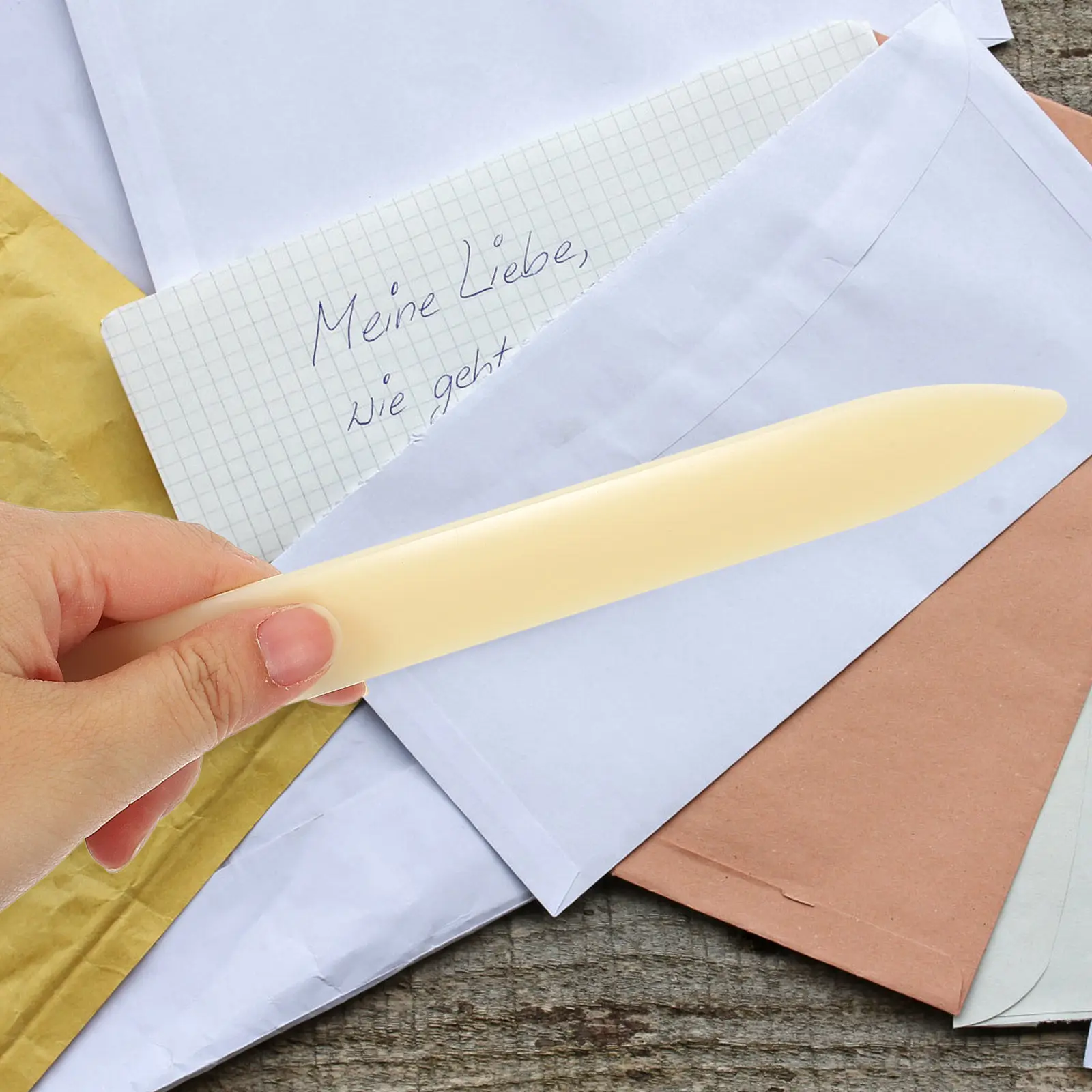 

Набор из 6 портативных пластиковых открывателей для писем в ретро-стиле с эргономичной ручкой, нескользящие, прочные, для конвертов, посылок, дома, офиса, в подарок